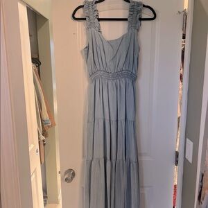 Easel denim maxi dress